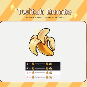 Banana Emote for Twitch/Discord/Youtube/Stream