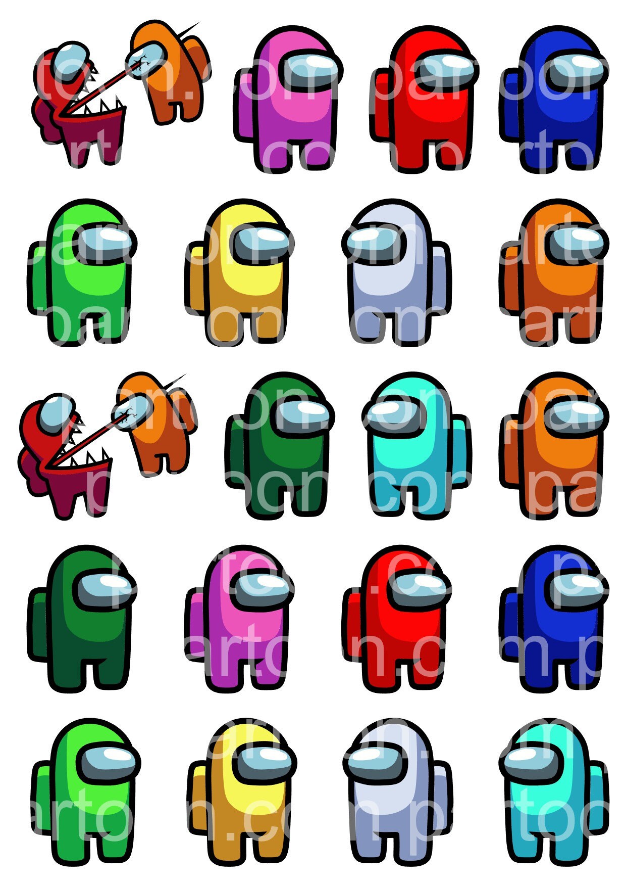 Videogame Among Us Digital Download File Party Template - Etsy