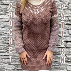 Inglés. Patrón para el jersey de crochet «Light». Patrón para el jersey de mohair «Light» para niños. Tallas XS-3XL. Idioma inglés. imagen 1