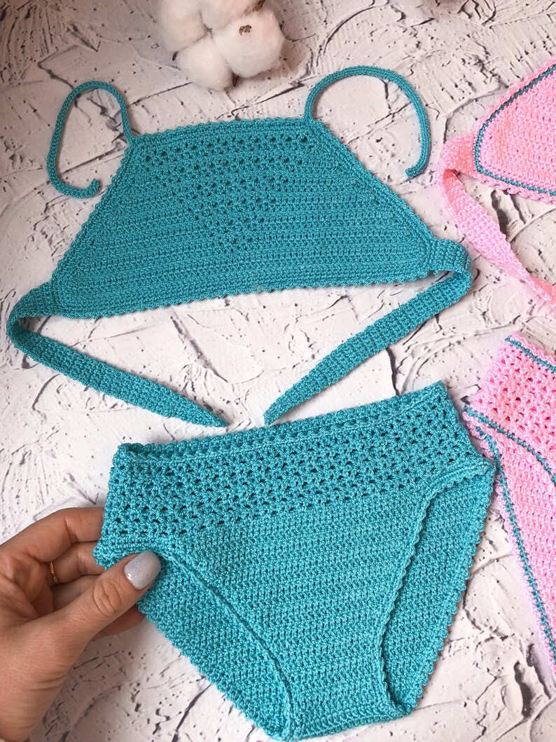 Pattern for Crochet Bikini for Kids bounty. Crochet Swimsuit Etsy