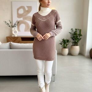 Inglés. Patrón para el jersey de crochet «Light». Patrón para el jersey de mohair «Light» para niños. Tallas XS-3XL. Idioma inglés. imagen 10