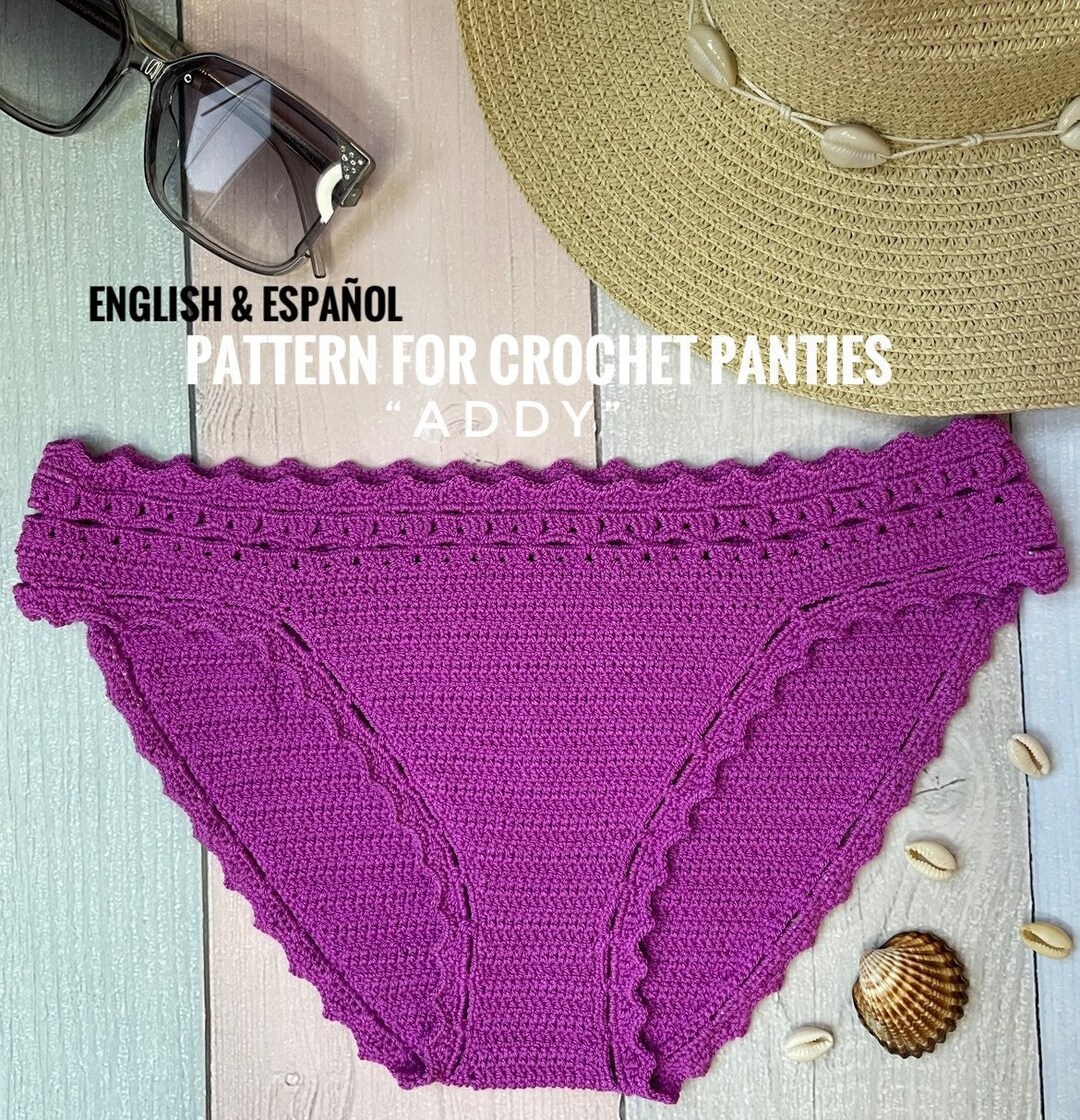 Easy Engesp Pattern for Crochet Bikini Bottom Etsy
