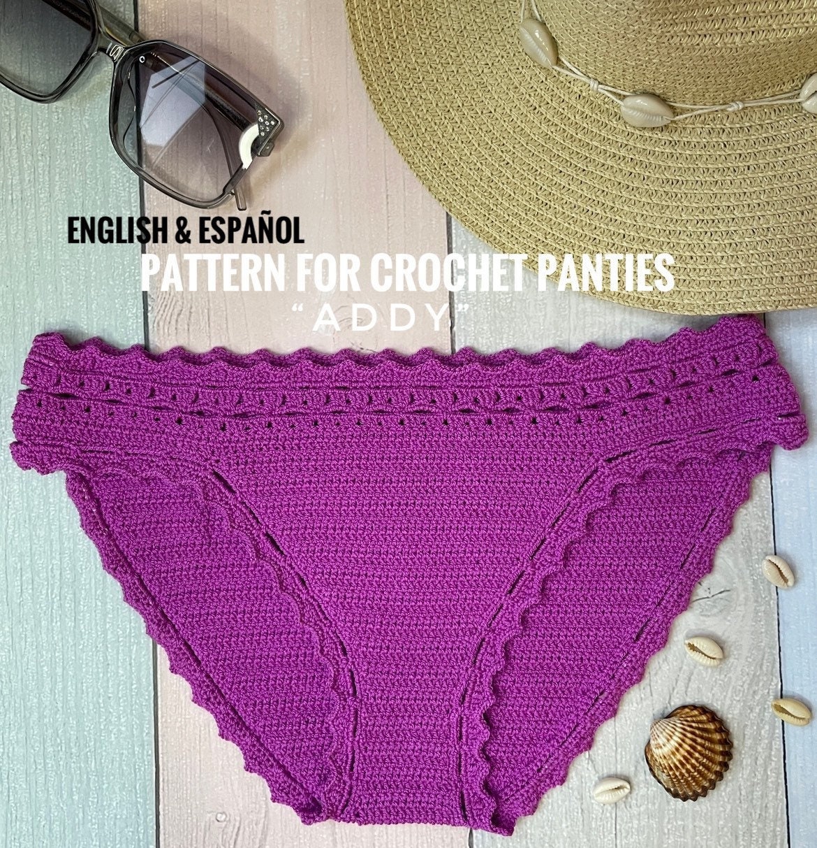 Easy Engesp Pattern for Crochet Bikini Bottom Etsy