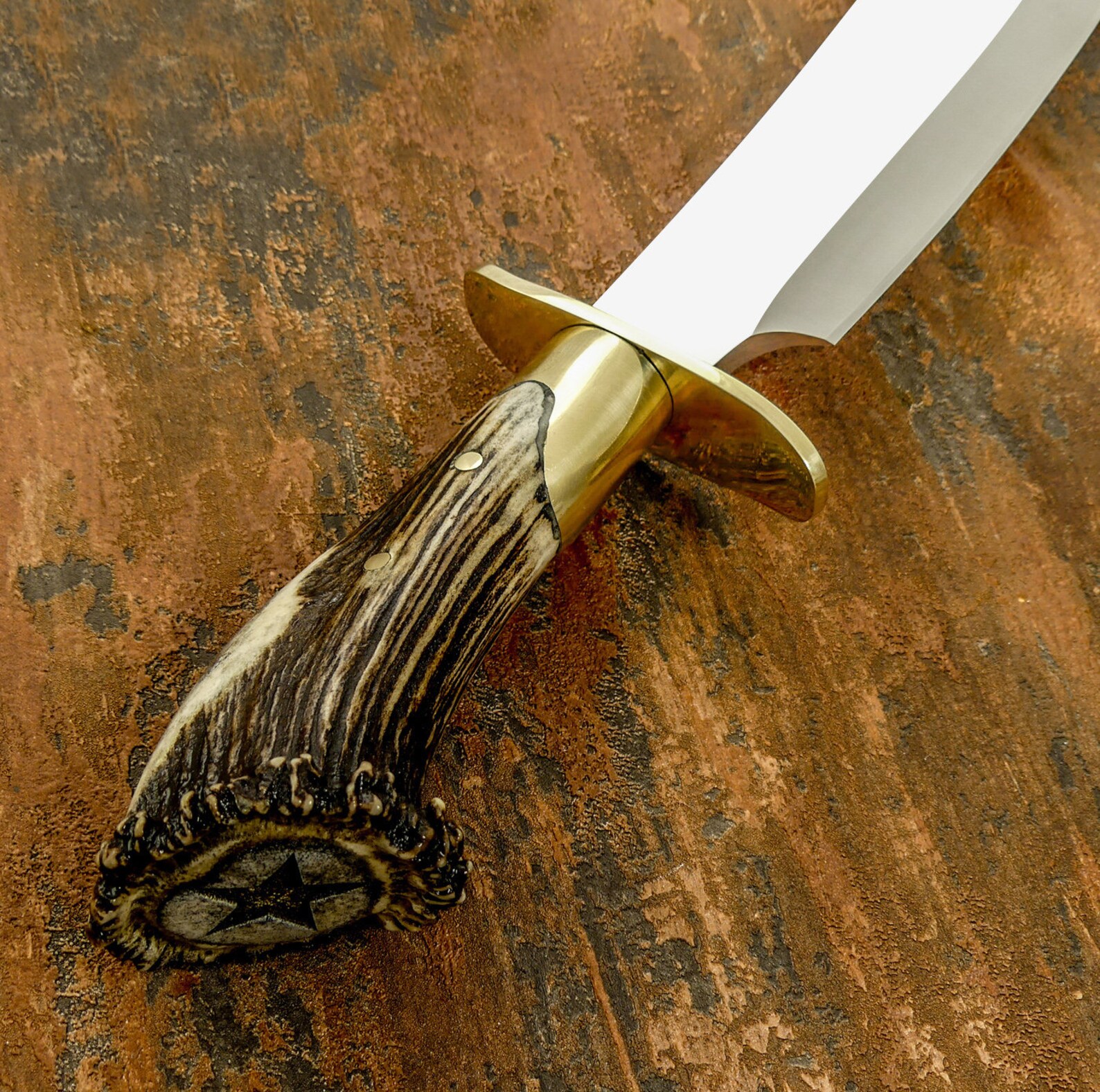 Hand Custom Inglourious Basterds Bowie Knife Crown Etsy