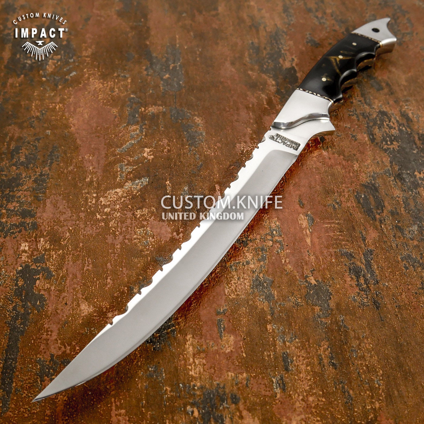 Hand Custom Full Tang Bushcraft Bowie Knife Etsy