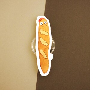 Pierre La Baguette. Autocollant.