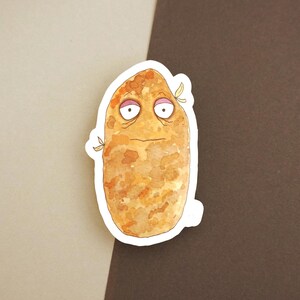 Batata cansada. Adesivo.