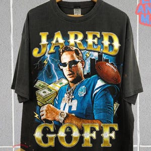 Retro Jared Goff T-Shirt | Vintage Football Player Graphic Tee