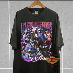 Jinx T-Shirt, LOL Shirt, League of Legends Jinx shirt, Arcane Jinx Shirt, Game shirt