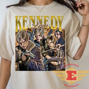 Limited Leon S. Kennedy Vintage T-Shirt, Gift For Women and Man Unisex T-Shirt, EA07
