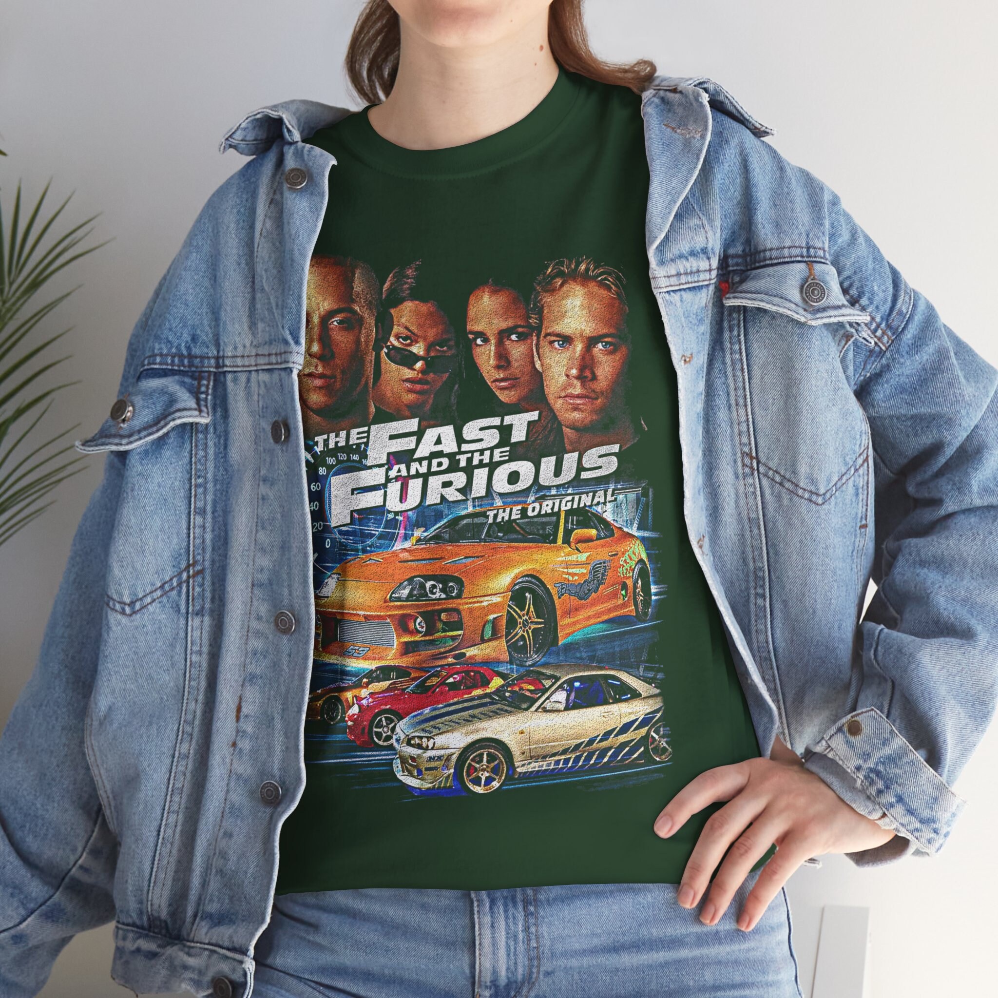 T-shirt Vintage Paul Walker Fast & Furious - Coton épais, Graphique Rétro - Neuf Avec étiquettes