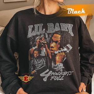 Vintage Style Lil Baby Sweatshirt, Lil baby shirt,  Rap Tees, Hip Hop, Retro Gift