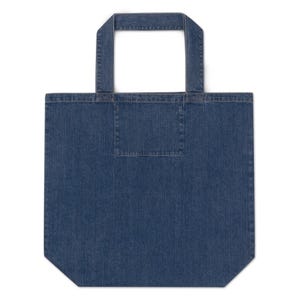 Organic Denim Foxhole Court Totle Bag Orange Text