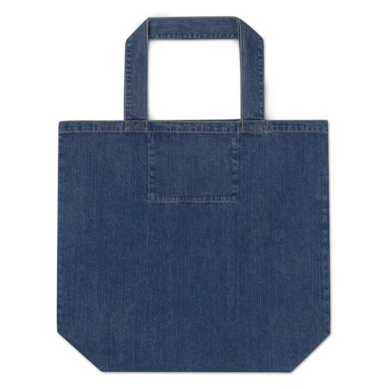 Organic Denim Foxhole Court Totle Bag Orange Text