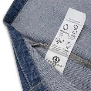 Organic Denim Foxhole Court Totle Bag Orange Text