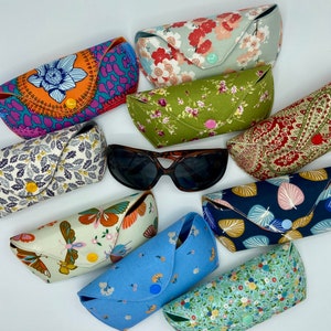 Handmade padded fabric glasses cases, accessories, eyewear, glasses sleeve, glasses cases, accessories cases, bags and purses image 1