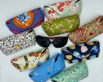 Handmade padded fabric glasses cases, accessories, eyewear, glasses sleeve, glasses cases, accessories cases, bags and purses
