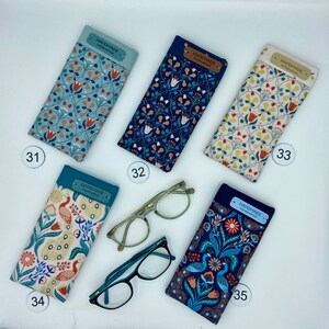 Handmade fabric glasses cases / fabric glasses pouch / sunglasses cases / spectacles cases/ padded sleeve/ eyeglasses holder image 8