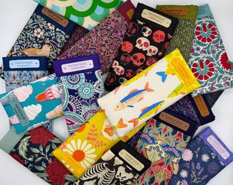 Handmade Padded Fabric Glasses Case: Cotton Eyeglasses Sleeve