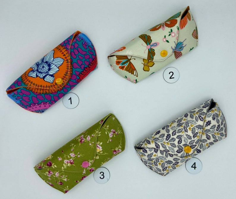 Handmade padded fabric glasses cases, accessories, eyewear, glasses sleeve, glasses cases, accessories cases, bags and purses image 4