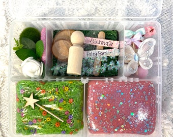 Fairy Sensory Kit Personalised, Birthday Gift Kid, Personalised, Sensory Box, Imaginative Small World Play, Play Kit, Portable