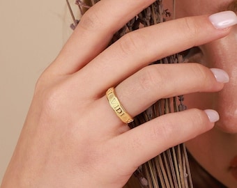 Veni Vidi Vici Sterling Silver Ring, Historical Jewelry