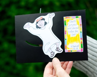 David Danced Before The Lord Bible Craft | Sunday School Printable | Kids Worship Activity PDF