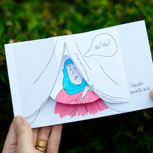 Sarah Laughs Bible Craft Template Digital PDF Download