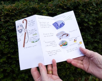Psalm 23 The Lord Is My Shepherd Bible Craft | Sunday School Printable for Kids | VBS Activity PDF