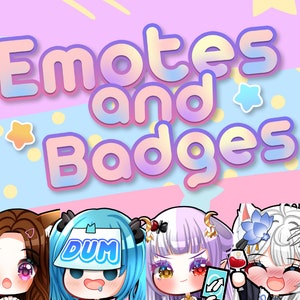 Custom Emotes, Emojis, Sticker or Sub Emotes for your Twitch, Youtube, Discord or Facebook |  Cute Emotes | Chibi Emotes | Premium Emotes
