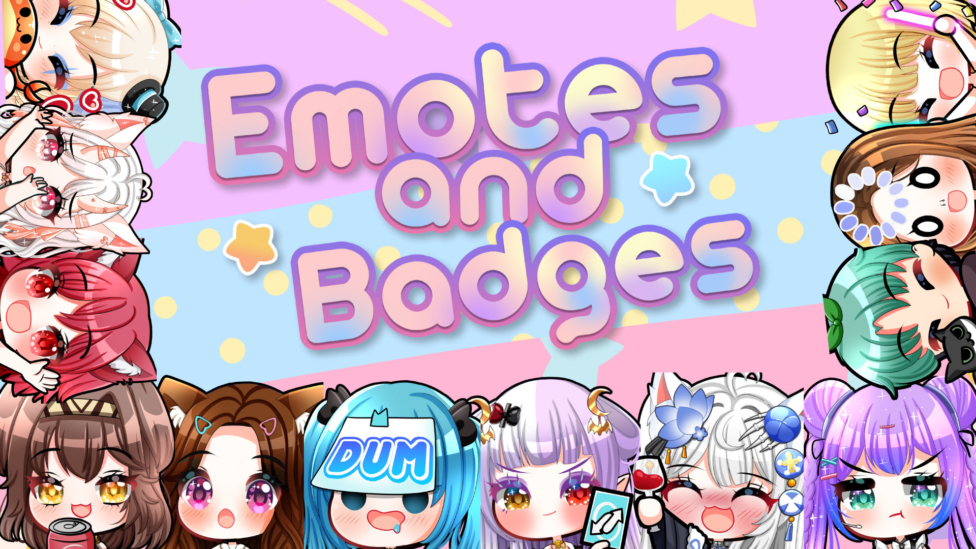 Emotes personalizados para Twitch, YouTube, Discord y Facebook | Chibi lindos y stickers de emoji premium (estáticos y animados)