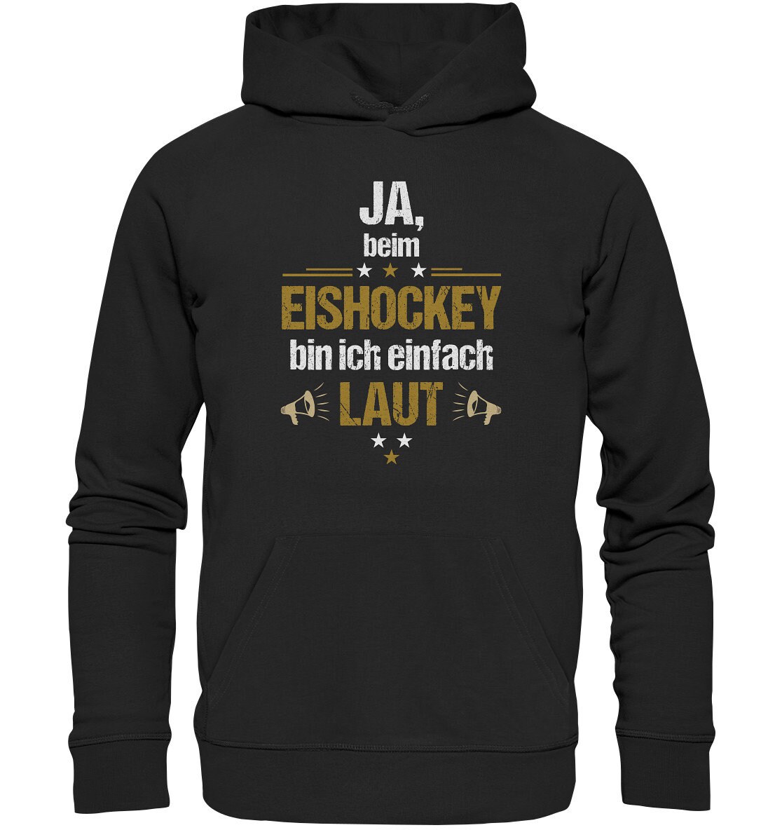 At Ice Hockey Loud his saying Design - Premium Unisex Hoodie