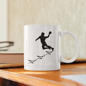Handball Handball Player Handball Player Heartbeat Design - Mug