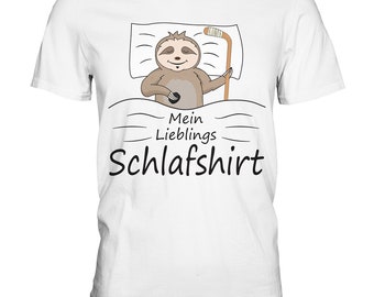 Funny Sloth Sleep Shirt Ice Hockey Mother&#39;s Day Father&#39;s Day Gift T-Shirt - Premium Shirt