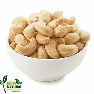 Organic Cashew Nuts Natural Raw Snacks | Premium Quality Delicious Indian Dry Fruits | Unsalted & Unroasted - Healthy Super Food