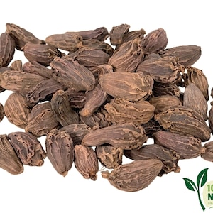 Authentic Whole Black Organic Cardamom | Gourmet Indian Spice For Flavorful Dishes | Aromatic Spice For Cooking Essential