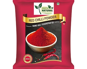 Spice Up Your Life with Authentic Indian Red Chili Powder | Bright Mild Flavor Organic Masala Spices Ground Lal Mirchi For Cooking