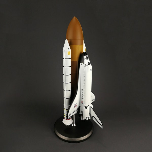 1:144 Scale model of Space Shuttle STS, made of сomposite material (15" tall)