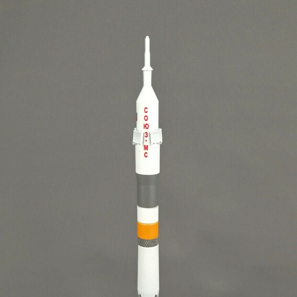 1:250 scale metal model of russian rocket Soyuz-FG  (8" tall)