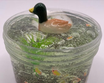 NEW* Duck Pond Clear Slime Uk Seller Sensory Asmr Cheap Slime Nature Anxiety Relief COMBINED Postage