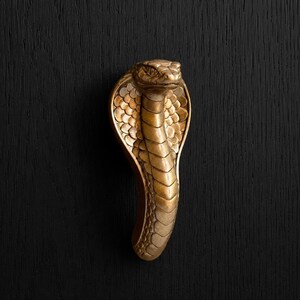 Snake Drawer Pull, Luxury Serpent Furniture Hardware for Dressers & Cabinets
