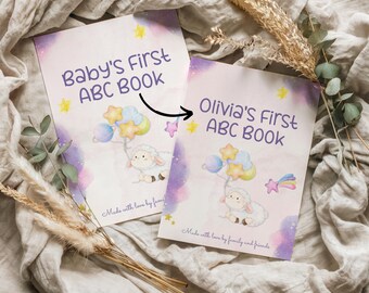 Baby's First ABC Book Alphabet Book Printable Alphabet Baby Shower ABC Book Printable ABC Baby Abc babys first book