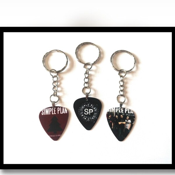 Guitar Pick Keyring Etsy