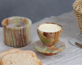 Marmeren botervloot met deksel: Frans keukendecor - België