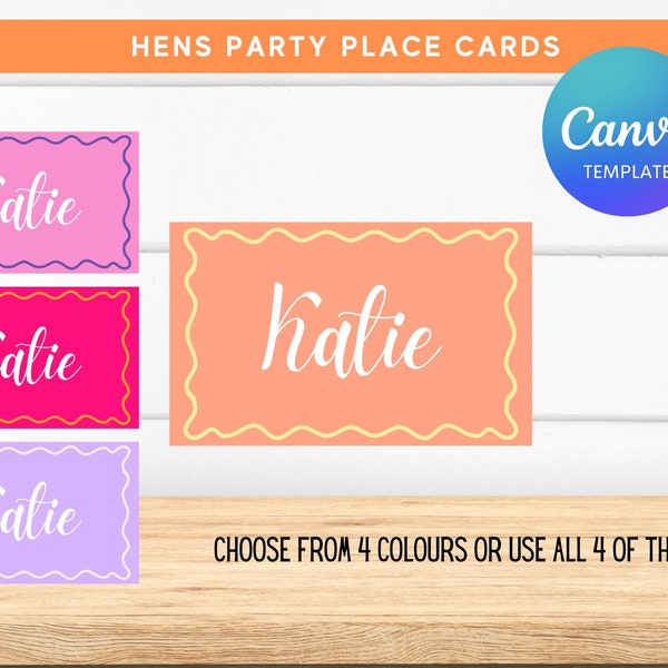 Bridal Shower Place Cards - Etsy