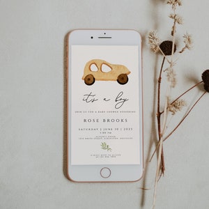 Boy Baby Shower Text Invitation, Baby Shower Evite Electronic Invitation, It&#39;s a Boy Baby Shower Digital Invite Mobile Phone, Online Invite