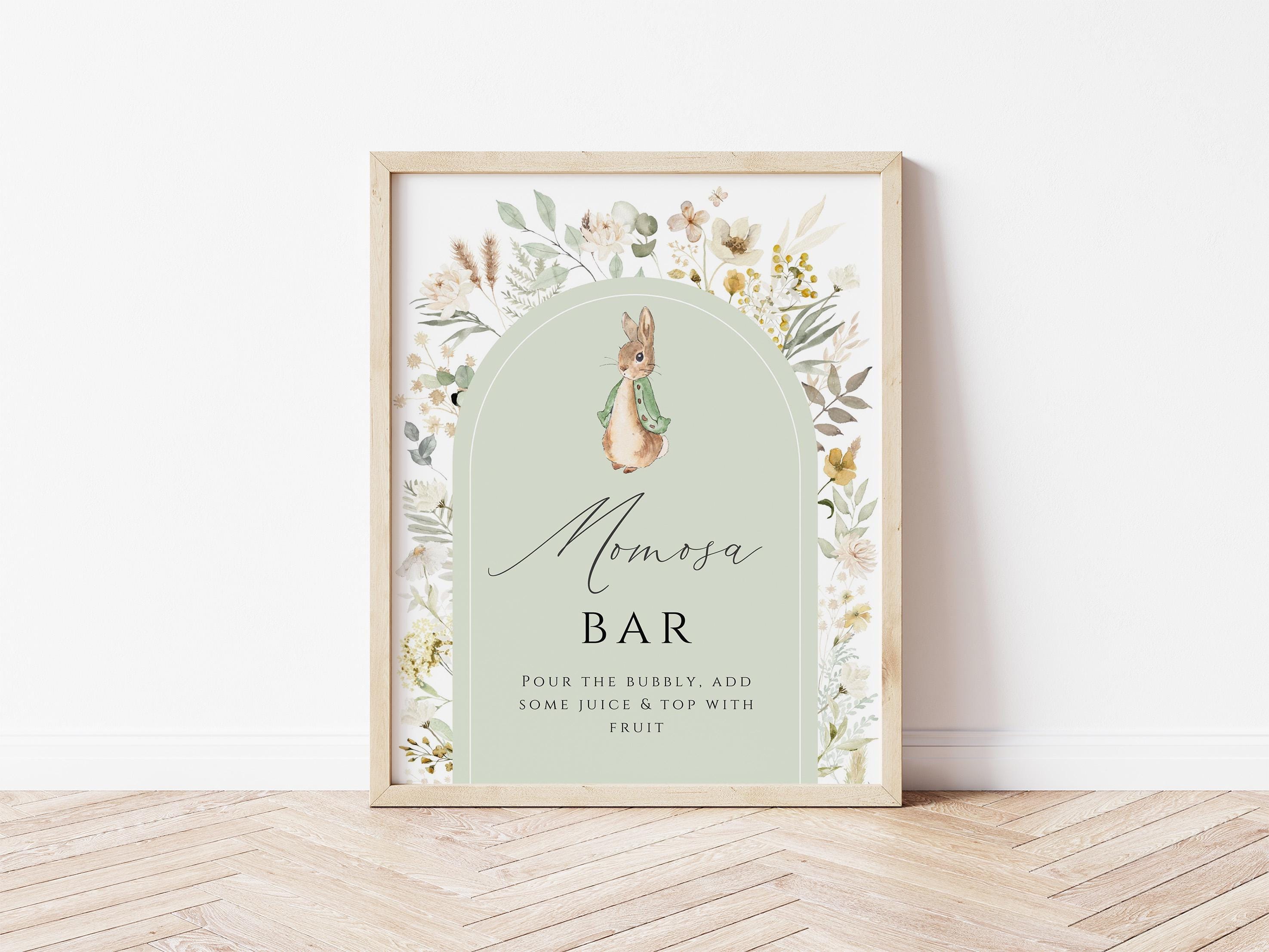 Peter Rabbit Green Rabbit Name Peter Rabbit Green Gender Neutral Baby Shower Bundle, a Little Bunny is ...