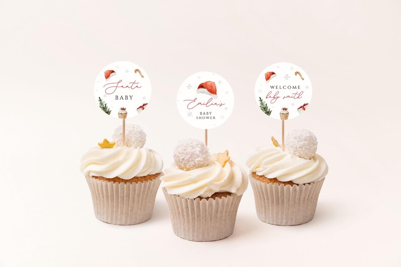 A Merry Little Baby Shower Invitation Bundle, Christmas Baby Shower