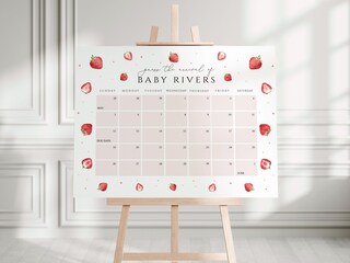 Haizct 50 Gratta E Vinci A Tema Fragola Per Baby Shower Rosa E Matrimoni - Biglietti 8,9x5,1 Cm