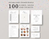 100 Editable  Baby Sprinkle Games and signs,  sprinkle baby shower games Baby Shower Games, sprinkle Games Set Baby Games